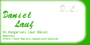 daniel lauf business card